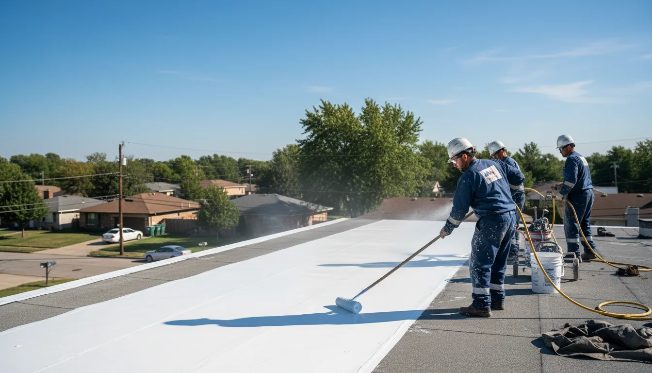 Commercial roof coating in Singer, LA near me
